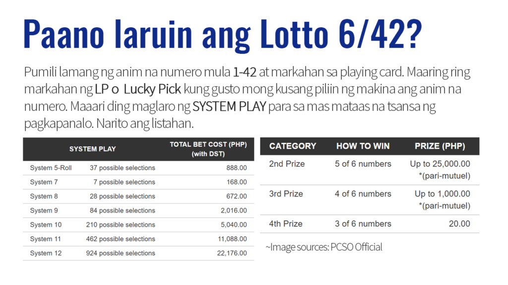six lucky lotto numbers