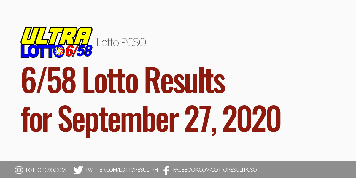 658 lotto result august 27 2019