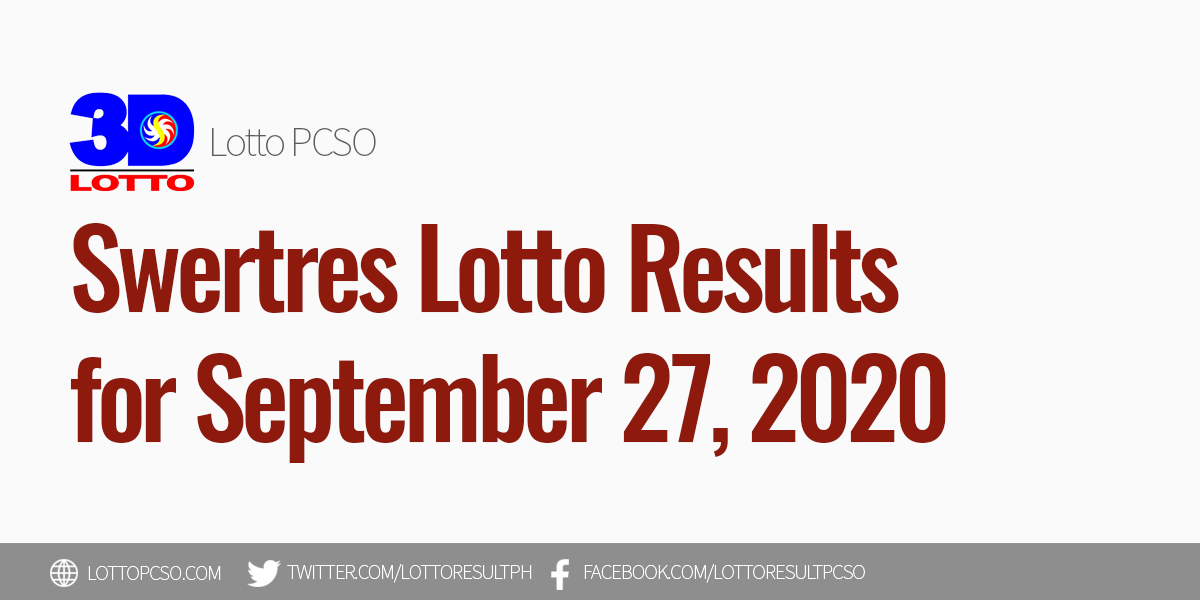 pcso lotto result today swertres